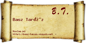 Basz Taráz névjegykártya